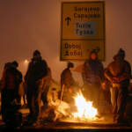 (FOTO) Blokada u Tuzli! Borci ostaju na petlji Šićki brod!