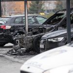 (FOTO) Tijekom noći izgorio BMW na parkiralištu