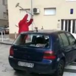 (VIDEO) Splićanin macolom smrskao auto koji je bio parkiran na zebri. Pogledajte snimku