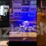 (FOTO) Tuzla: Audijem silovito udario u Golfa, zatim u zgradu i polupao izloge cvjećare