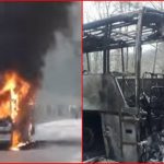 (VIDEO) Pogledajte snimak zapaljenja autobusa u Zavidovićima