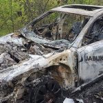 (FOTO) Nakon pljačke pumpe na Bijači, razbojnici zapalili Audi A6