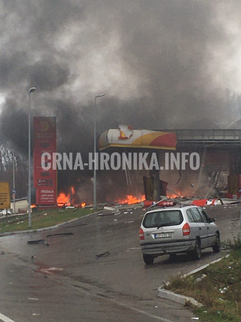 Eksplozija na pumpi, saobraćaj u prekidu