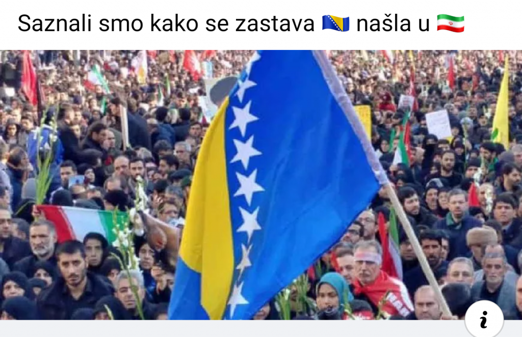 Otkud zastava BiH na dženazi generalu Qassemu Soleimaniju?