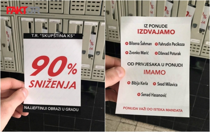 Ko Sarajlijama ostavlja poruke s imenima zastupnika u poštanskim sandučićima?