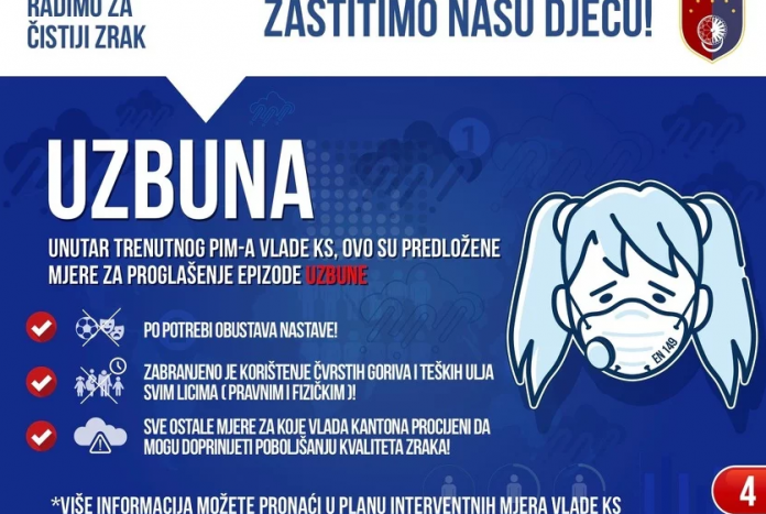 Uzbuna na snazi: Izdate preporuke za Sarajlije zbog izrazito zagađenog zraka