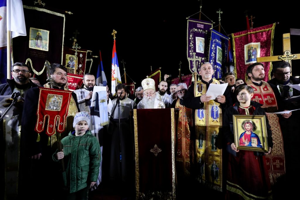 Vjerski skup u Istočnom Sarajevu kao podrška Srbima u Crnoj Gori