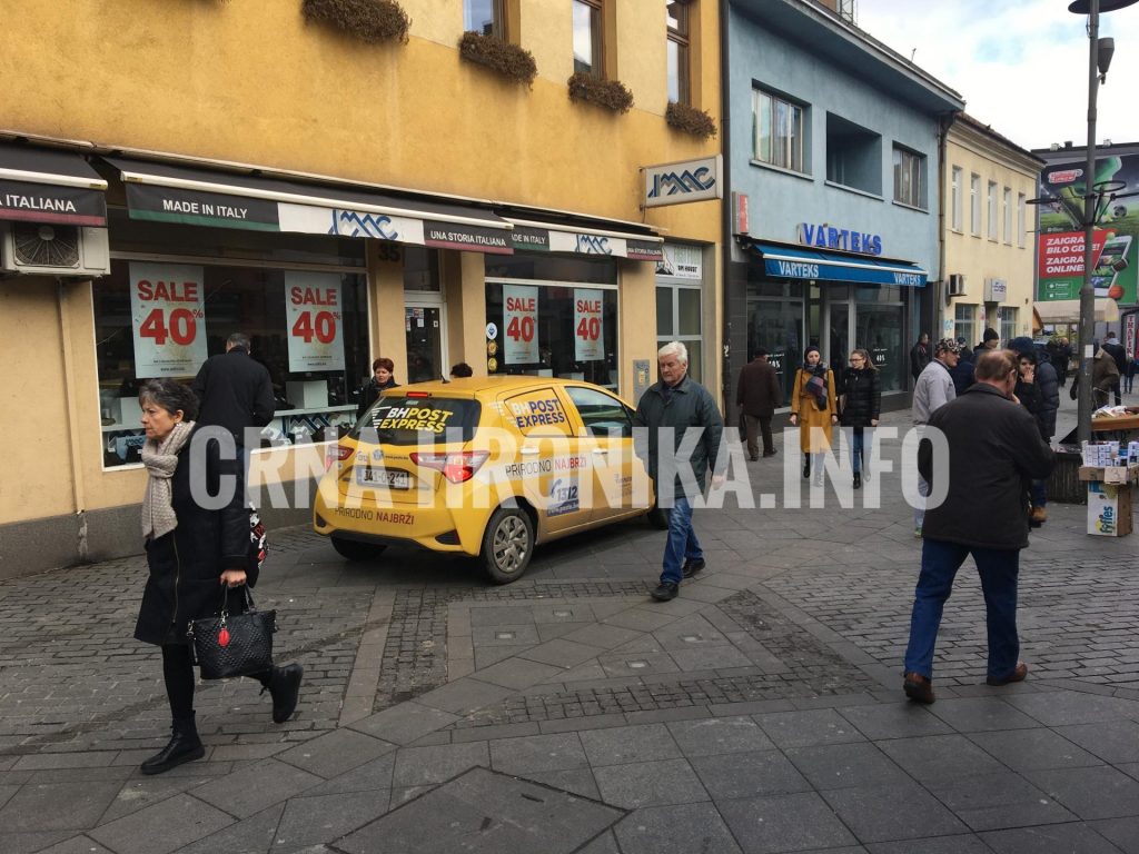 Brza pošta kroz zabranu i pješačku zonu isporučuje pošiljke