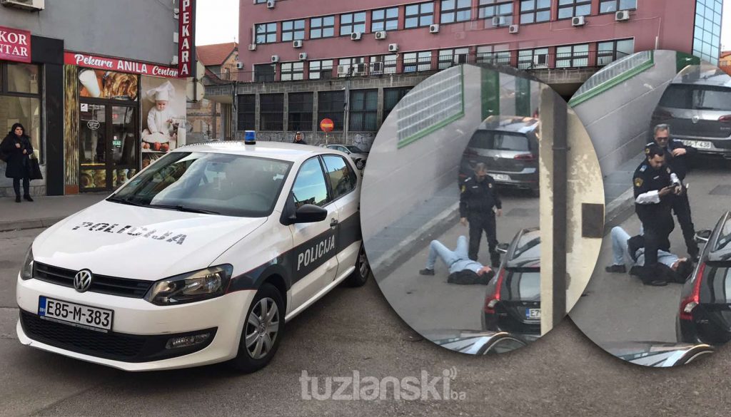 (FOTO) Pokušao pobjeći sa mjesta nezgode, policija ga uhapsila u centru grada