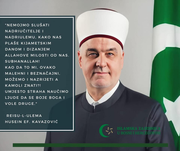 Reisu-l-ulema Kavazović uputio poruku građanima BiH: Ne slušajte nadriučitelje!