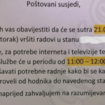 Obična obavijest za komšije pretvorila se u urnebesnu svađu između više stanara