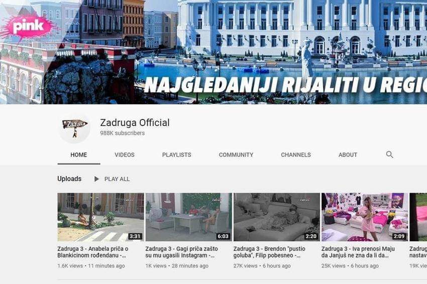 Građani BiH tokom pandemije na YouTubeu najviše gledali “Zadrugu”, Baku Prase, Omču…