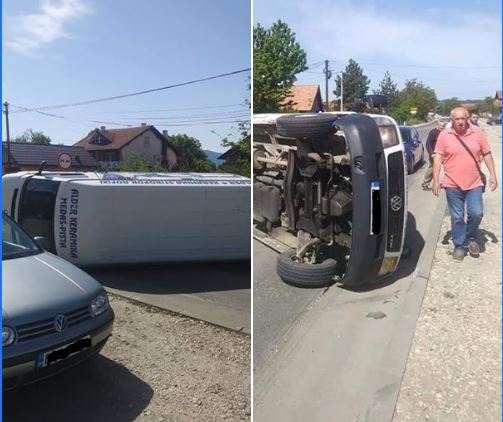 Sa mjesta nesreće pobjegao vozač koji je izazvao prevrtanje na magistralnom putu Zvornik-Tuzla