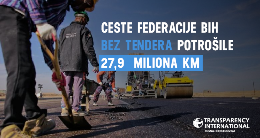 Ceste FBiH bez tenedera podijelile poslove vrijedne 27 miliona maraka