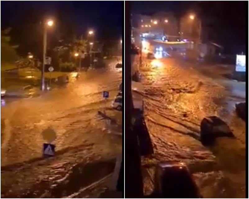 (VIDEO) Poplave u Sjenici: Voda nosi automobile