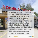 Starac sa 2 karcinoma preminuo ,,od korone”, njegov unuk tvrdi da to nije istina!