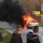 (VIDEO)  Potpuno izgorio automobil na cesti