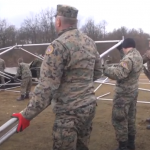 (VIDEO) OS BiH postavljaju šatore u kampu Lipa