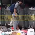 (VIDEO) Sramotno ponašanje u Sarajevu: Komunalci ga zatekli kako izbacuje smeće iz kontejnera