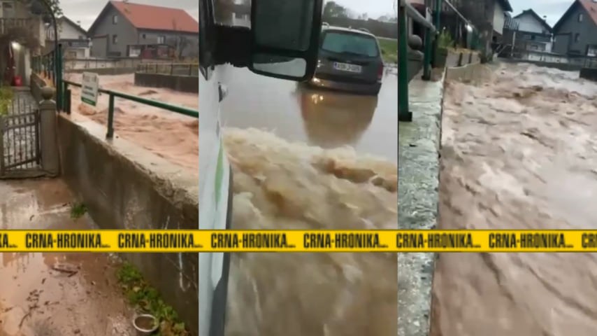 (VIDEO) Garaže pod vodom, automobili poplavljeni: Pogledajte alarmantnu situaciju na Ilidži i Butmiru