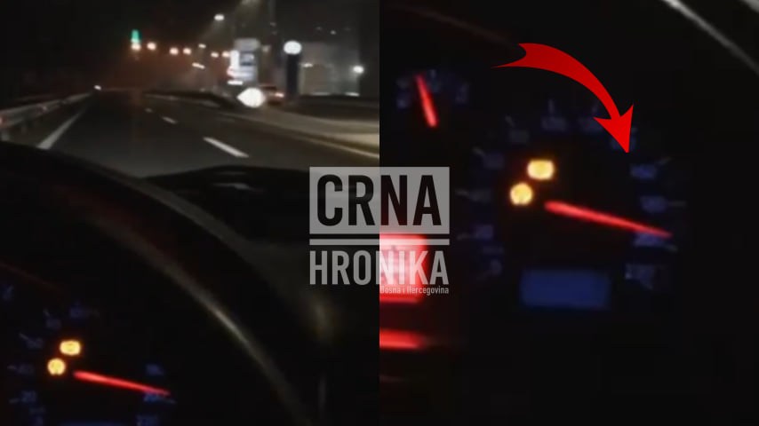 Pogledajte bahatu vožnju kod Sarajeva: “Vozio Golfa 200 km/h”