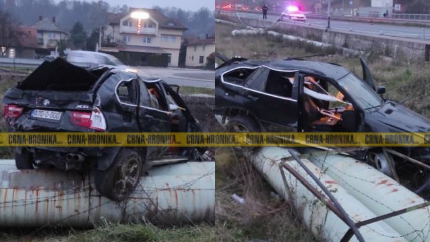 (FOTO) Teška nesreća u Tuzli: Vozačica uništila BMW X5