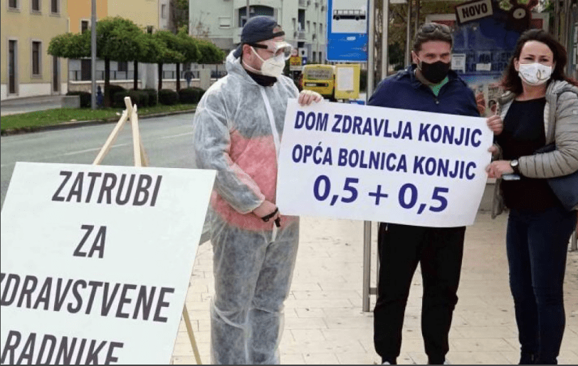 Novo nezadovoljstvo: Doktori i zubari blokiraju cestu u Konjicu