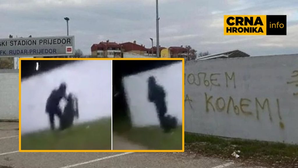 (VIDEO) Traži se počinioc: Iscrtavanje sramnog grafita u Prijedoru zabilježeno kamerom