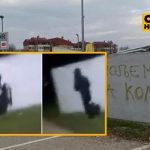 (VIDEO) Traži se počinioc: Iscrtavanje sramnog grafita u Prijedoru zabilježeno kamerom