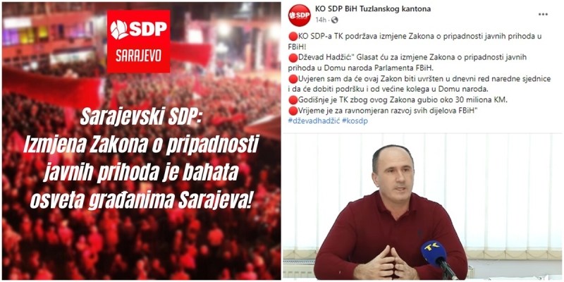 Kantonalni odbori se razišli u mišljenjima: Sarajevski i tuzlanski SDP različito tumače izmjene Zakona