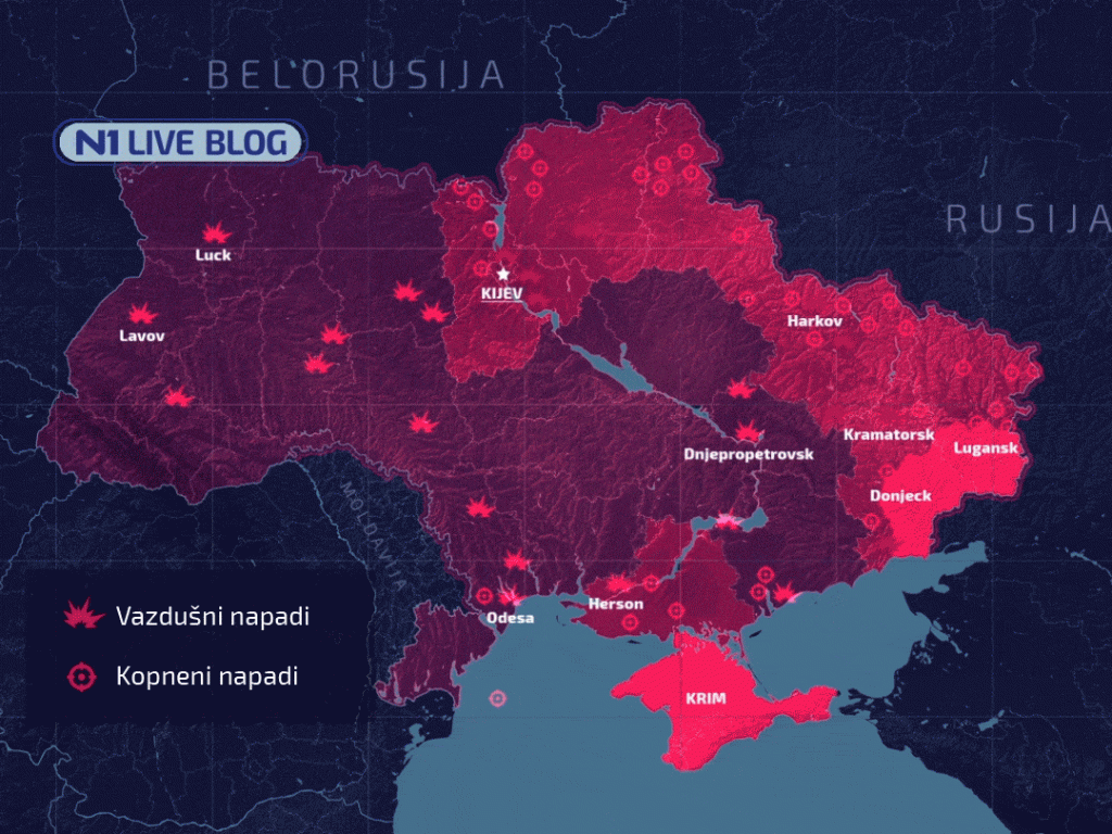 Ruske snage u Kijevu, novinari napuštaju grad