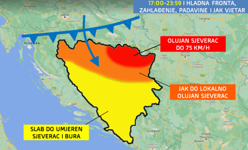 Stiže snijeg u Bosnu i Hercegovinu!?