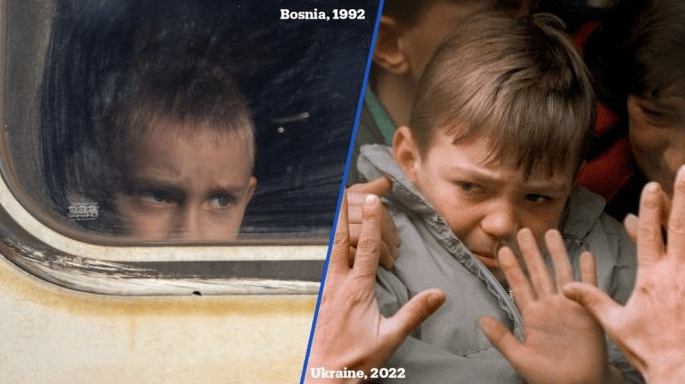 Potresne fotografije iz BiH 1992. i Ukrajine danas: Ima li razlike? (FOTO)