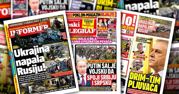 Srpski tabloidi: Putin šalje vojsku da spoji Srbiju i Republiku Srpsku