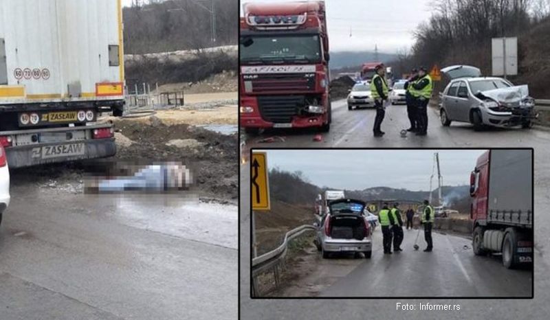 Detalji strašne tragedije u Srbiji: Vozač Fiata se namjerno zabio u kamion, pa se onda upucao