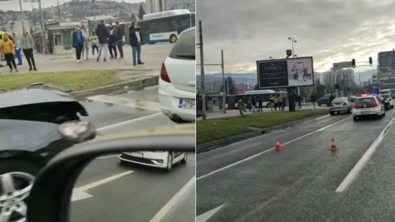 (VIDEO) Sudarili se Golf i Opel u Sarajevu, ima povrijeđenih