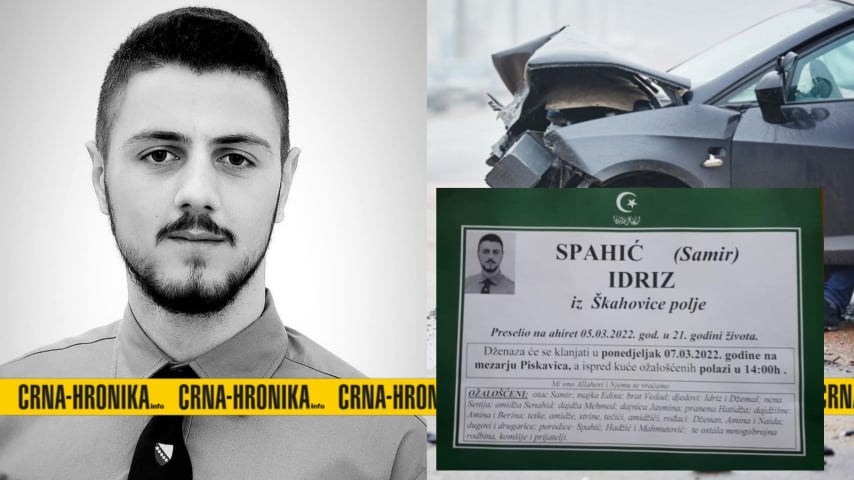 Tragedija u Gračanici: Sutra dženaza nastradalom mladiću Idrizu Spahiću (21)