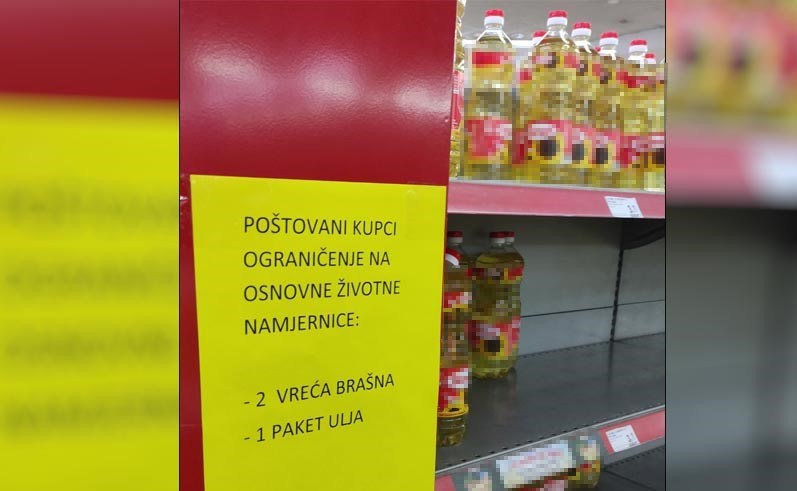 Razumni potezi: Sve više marketa u BiH ograničava prodaju brašna i ulja