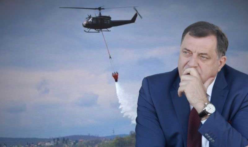 Dodik ponovo blokira odluku Predsjedništva BiH da helikopter OS gasi požare u Hercegovini