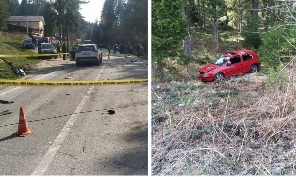 Automobil završio u šumi: U saobraćajnoj nesreći povrijeđene tri osobe