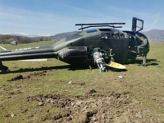 Tužilaštvo BiH pokrenulo istragu nakon prevrtanja helikoptera OSBiH