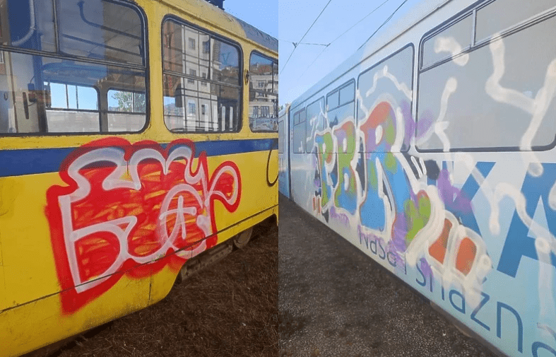 Vandalizirano 11 tramvaja, iscrtani grafiti se neće moći očistiti