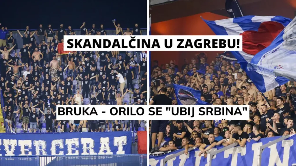 Skandal u Zagrebu: Stadionom se orilo ‘ubij Srbina’