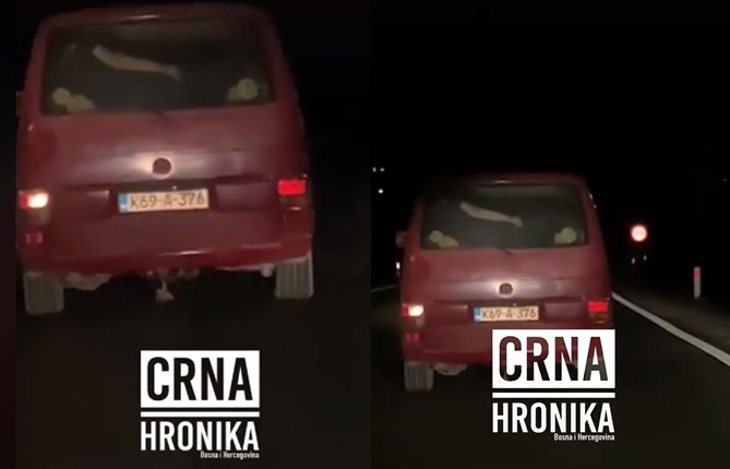 Kad mislite da ste sve vidjeli: U Srebreniku žena leži u kombiju punom drva (VIDEO)