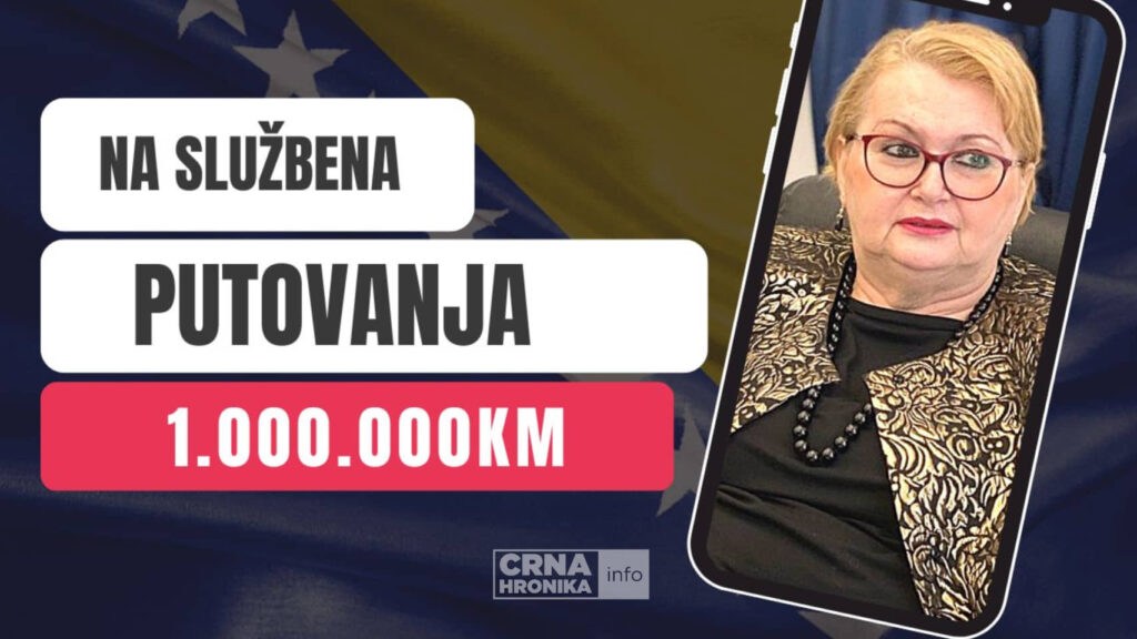 Na službena putovanja potrošeno oko 1.000.000 KM, a na iće i piće oko 400.000 KM