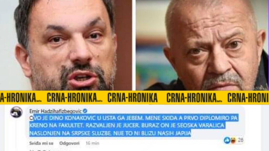 Ko je napisao na Facebooku da je Konaković seoska varalica. I da ga usta j****”