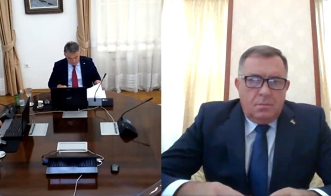 Dodik objavio video sa sjednice Predsjedništva BiH na kojoj se svađa s Džaferovićem