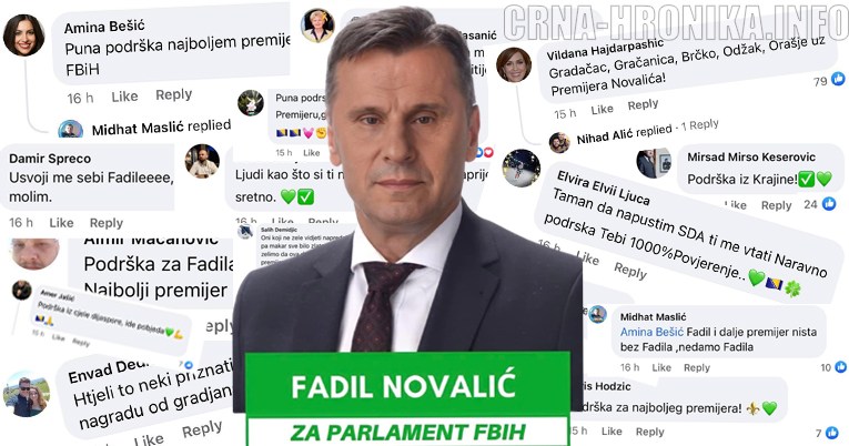 Pogledajte kako Bošnjaci botovi podržavaju Novalića: Naš najbolji premijer u historiji, ljudi kao što si ti nam trebaju…