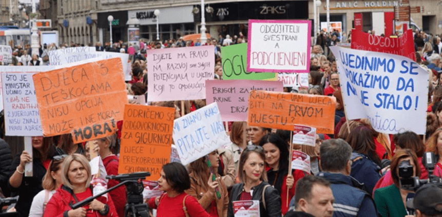 Protesti u Zagrebu: “Mislite li da možete bez nas?”