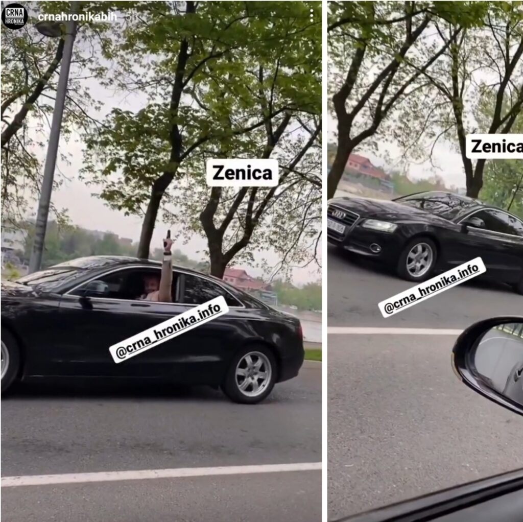 U sred bijela dana iz crnog audija pucao iz pištolja po Zenici (VIDEO)